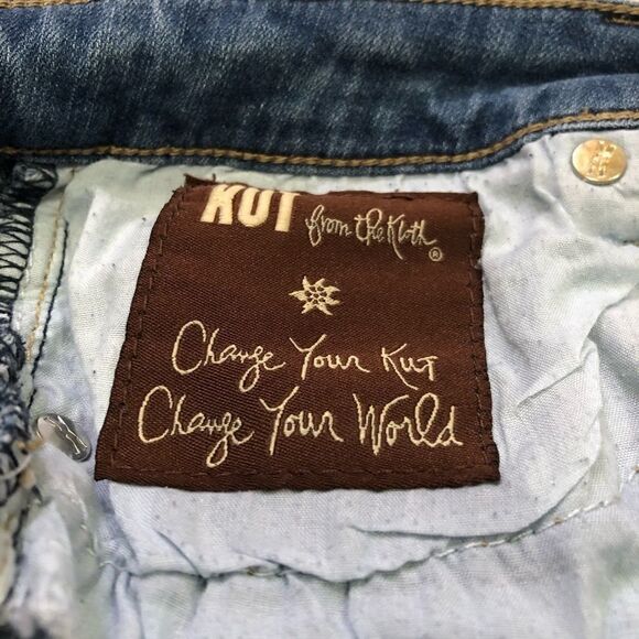 Kut From the Kloth Boyfriend Skinny Bardot Jeans size 4 - Picture 13 of 13